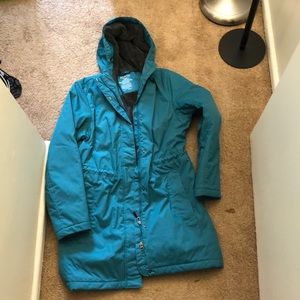 Lands End Teal Winter Coat.  Size small regular